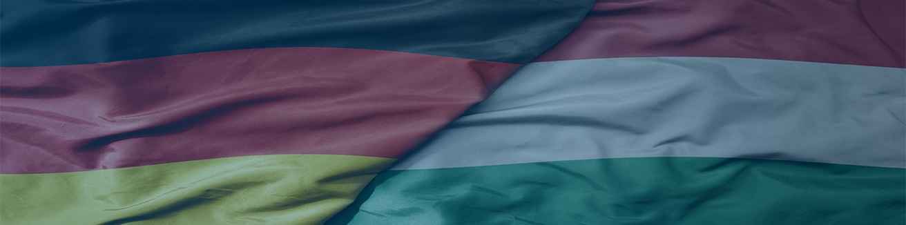 Deutschland-Ungarn Fahne für VA